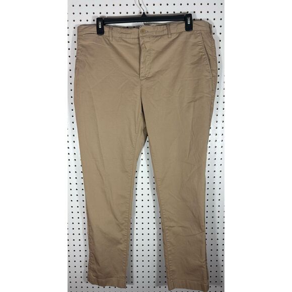 Lacoste khaki pants size 42 measures as size 40 - Picture 1 of 14